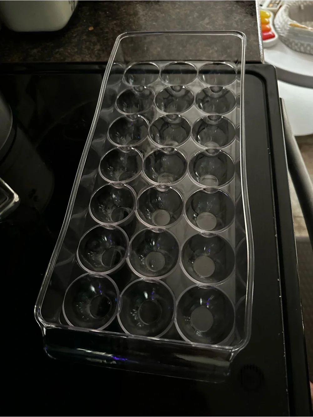 Clear Plastic Egg Storage Tray - Home Storage & Organization